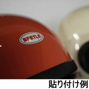 【OCEAN BEETLE】オーシャンビートル BEETLE 楕円Logo ステッカー / バイカー Sticker おでこステッカー ヘルメットステッカー ビートルの画像3