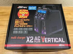ハイテック multi charger X2 AC Plus Vertical 未使用 G FORCE 未使用バッテリー3個付き
