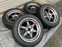 Rays TE37V SL 2014年限定モデル 15-7.5J+25 A050GS 205/50R15 4本セット ロードスターサイズ_画像1