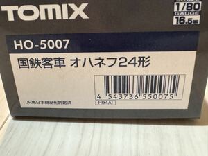 100円 スタート TOMIX HO-5007 国鉄 オハネフ24 新品