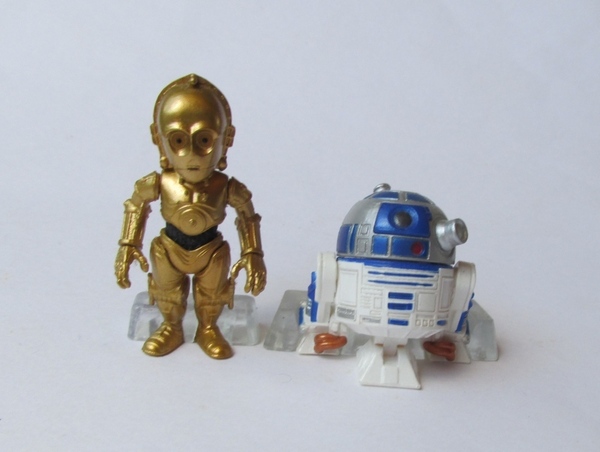 2個 STAR WARS CONVERGE スターウォーズ コンバージ R2-D2 C-3PO フォースの覚醒 フィギュア