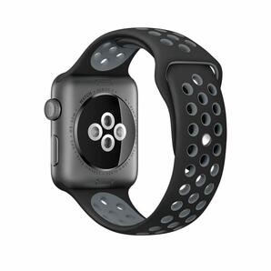 アップルウォッチ バンド 42mm 44mm 45mm 49mm apple watch Ultra series SE 8 7 6 5 4 3 2 1 スポーツ ベルト シリコン 交換用 黒 灰 安いの画像9