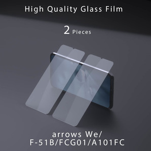 arrowsWe フィルム 2枚セット arrows We フィルム F51B 保護フィルム FCG01 ガラスフィルム 耐衝撃 A101FC 強化ガラス 高硬度 送料無料 安の画像3