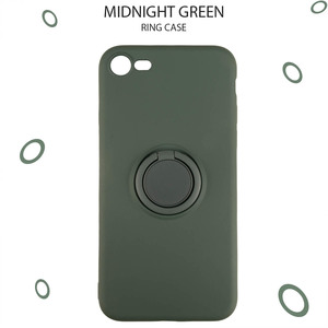 iPhoneSE case stylish green green soft case SE3 SE2 iPhone8 iPhone7 bumper ring attaching falling prevention simple silicon free shipping cheap 