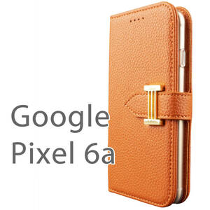 google pixel6a ケース 手帳型 おしゃれ オレンジ 橙色 6a カバー ストラップ付 ピクセル6a スマホケース 鏡付 ミラー付人気 送料無料 安い
