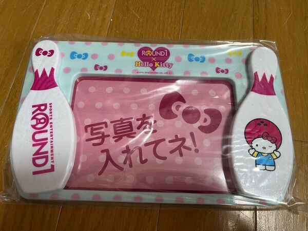 ★ROUND1×ハローキティ★ダブルピンフォトフレーム★キティちゃん★コラボ商品★ラウンドワン★サンリオ★Sanrio★