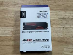 Samsung SSD 990 PRO WITH HEATSINK 2TB MZ-V9P2T0 / NVMe M.2 PCIe 4.0 ヒートシンクモデル