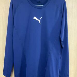 【格安】PUMA プーマ テックライト LS Tシャツ 516711 06 インナーシャツ コンプレッション XXL ピーコート 美品 出品の画像1