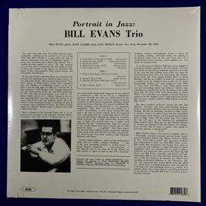 未開封 豪華見開きジャケ ビル・エヴァンス Bill Evans Trio Portrait In Jazz 送料500円 EU盤 180g重量盤 美品 限定盤 希少品 1LPの画像3