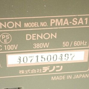 DENON デノン/デンオン PMA-SA11 プリメインアンプ 配送/来店引取可 ¶ 6DC76-7の画像5