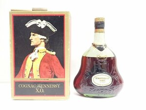 【未開栓・古酒】ブランデー コニャック COGNAC Hennessy X.O 金キャップ ヘネシーXO 700ml 40% 元箱付 (3) ★ 6CC09-3