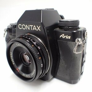 CONTAX ARIA + TESSAR 45mm F2.8 T* MMJ コンタックス アリア フィルム一眼レフカメラ ボディ + テッサー レンズ 動作品 ∬ 6DDCD-11の画像2