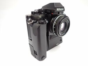 外観良品 Nikon F3 + MD-4 + Ai-S NIKKOR 50mm F1.8 ニコン フィルム一眼レフカメラ ボディ/モータードライブ/レンズ ∬ 6DDCD-15