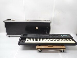 ENSONIQ TS-12/TS12 76鍵シンセサイザー エンソニック 鍵盤楽器 キャスターハードケース付き 配送/来店引取可 △ 6DA65-42