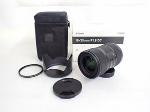 【良品】 SIGMA シグマ 18-35mm F1.8 DC レンズ Nikon用 ケース/元箱付 ∴ 6DC9D-3
