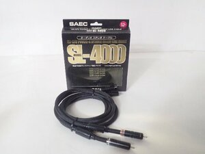 SAEC サエク RCAケーブル SL-4000 1.2m ペア 元箱付き（1） ★ 6DE9D-20