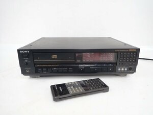 SONY CDP-555ESD CDプレーヤー/CDデッキ ソニー リモコン付き オーディオ △ 6DBF5-5