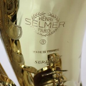 SELMER セルマー アルトサックス SERIE III GL/WE ジュビリー前 後期モデル 彫刻有 シリーズ3 マウスピース/ケース付き □ 6DE80-1の画像5