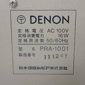 DENON デノン デンオン コントロール/プリアンプ PRA-1001 □ 6DF42-1の画像5