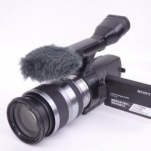 SONY/ソニー レンズ交換式デジタルHDビデオレコーダー NEX-VG10 E18-200mmレンズ付属 2010年製 説明書・元箱付 ◆ 6DDBC-4の画像3