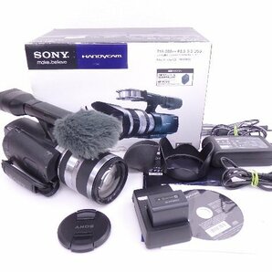SONY/ソニー レンズ交換式デジタルHDビデオレコーダー NEX-VG10 E18-200mmレンズ付属 2010年製 説明書・元箱付 ◆ 6DDBC-4の画像1