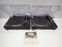 Technics テクニクス ダイレクトドライブレコードプレーヤー ターンテーブル SL-1200MK3 2台 PICKERING/SHURE カートリッジ付き ∩ 6DCFE-1_画像1