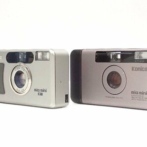 KONICA コニカ コンパクトフィルムカメラ BIG MINI / BIG MINI F ビッグミニ 2台セット ∩ 6DEC2-22の画像3