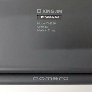 KING JIM キングジム デジタルメモ Pomera ポメラ DM250 本体カバー付き ∩ 6DFA1-3の画像5