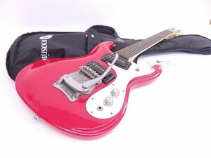 Mosrite/モズライト エレキギター JUNIOR 21 Red ショートスケールモデル 専用ソフトケース付 The Ventures ◆ 6E045-1