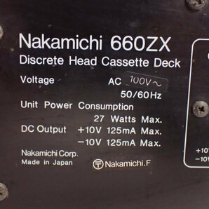 Nakamichi 660ZX ディスクリート3ヘッドシングルカセットデッキ ナカミチ ◆ 6E0E5-4の画像5