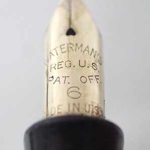 WATERMAN ウォーターマン 万年筆 IDEAL ペン先：REG. U.S. PAT OFF 6 ★ 6DEBC-40の画像5