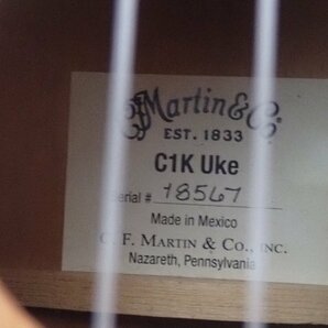 マーティン Martin C1K Uke コンサートウクレレ マホガニーボディ ニアミントコンディション ★ 6E10E-1の画像5
