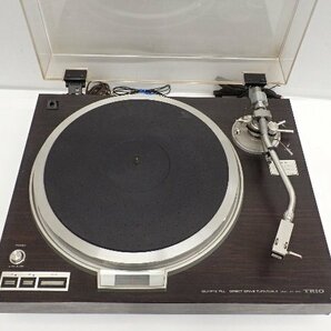 TRIO トリオ ダイレクトドライブレコードプレーヤー ターンテーブル KP-7070 カートリッジ SHURE V15TypeIII Technics 270c ∩ 6E0A1-4の画像1