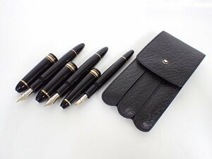 万年筆 MONTBLANC モンブラン MEISTERSTUCK マイスターシュテュック ル・グラン + 149 2本 計3本セット ペン先 14K-585 ∩ 6DEBC-81