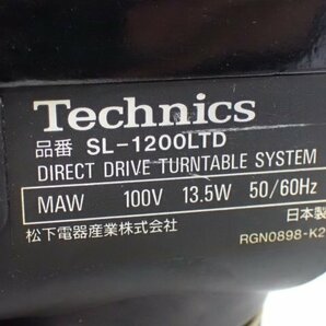 【5000台限定リミテッドモデル】Technics ダイレクトドライブ DJターンテーブル SL-1200LTD No.4301 テクニクス ◆ 6E0B5-1の画像5