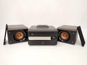 JVC iPod/iPhone対応コンパクトコンポーネントシステム EX-S1-B ブラック Victor ビクター ウッドコーン □ 6D26E-1