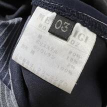 ★美品★Men's BIGI メンズビギ 長袖 テーラード ジャケット ブレザー ピンストライプ 紺色 ネイビー メンズ サイズ3 R-5850_画像6