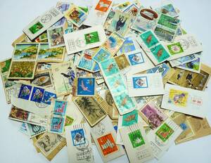 現行記念切手、各種消印(全て判読可）押し425枚／5円～80円