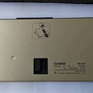 カシオ CASIO PB-100 オプションOR-1(1K Byte RAM)付 純正ケース付属 液晶表示問題ありません 新品電池交換済の画像6