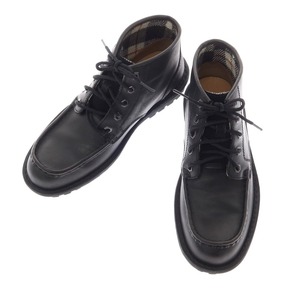 【中古】クラークス Clarks MANLY PATH モカシン レースアップブーツ ブラック【サイズUK7】