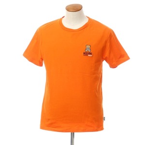 [ used ] Moschino MOSCHINO stretch cotton .... short sleeves T-shirt orange [ size M]