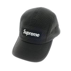 【未使用】シュプリーム Supreme 2023年秋冬 Micro Quilted Camp Cap キャンプキャップ ブラック【サイズONE SIZE（58cm）】