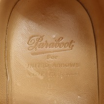 【未使用】パラブーツ Paraboot UNITED ARROWS別注 MICHAEL PL SNYTH ファー チロリアンシューズ ブラックxオフホワイト系【サイズ41 1/2】_画像7