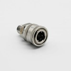 MTM Hydro 1/4 Male Quick Connect Coupler Stainless Steel (1/4ステンレスクイックカプラー)の画像2