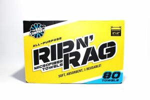 The Rag Company(ラグカンパニー) Rip N' Rag Multi-Purpose Microfiber Towels 80-Count Roll 12x12