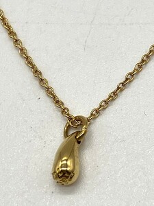 [ITS69PI9U2O0]Tiffany&Co Tiffany K18YG 750 Teardrop necklace 2.2g