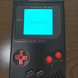 送料込 初代 ゲームボーイ ブラック DMG-1 バックライト プロサウンドの画像1