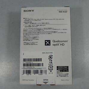 ◆未使用 SONY(ソニー) ハイレゾ/ノイズキャンセル/リニア ウォークマン 64GB NW-A107 レッド Bluetooth/microSD/デジタルオーディオの画像2