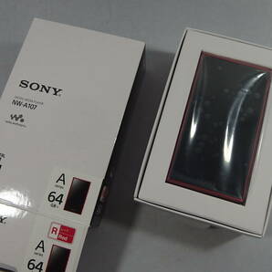 ◆未使用 SONY(ソニー) ハイレゾ/ノイズキャンセル/リニア ウォークマン 64GB NW-A107 レッド Bluetooth/microSD/デジタルオーディオの画像4