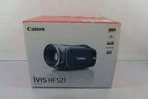◆未使用 Canon(キヤノン) 大容量64GB/デュアルSD(ダブルSD) フルHD デジタルビデオカメラ iVIS HF S21 ブラック IVISHFS21 強力手ぶれ補正